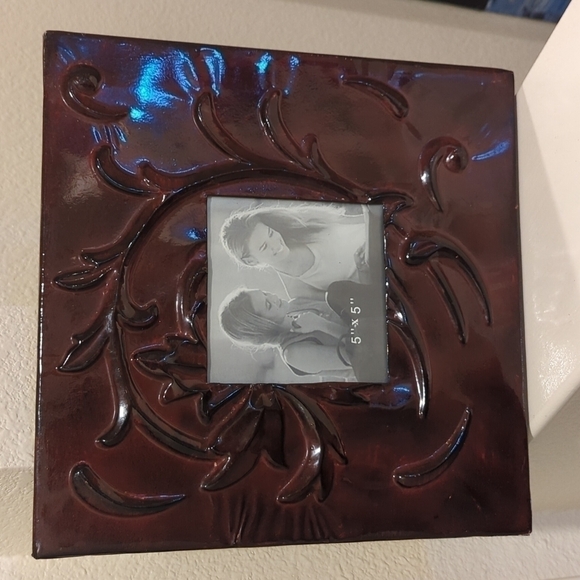 SET of three almost 12x12 metal embossed frames holding 5x5 pictures NEW - Picture 2 of 7